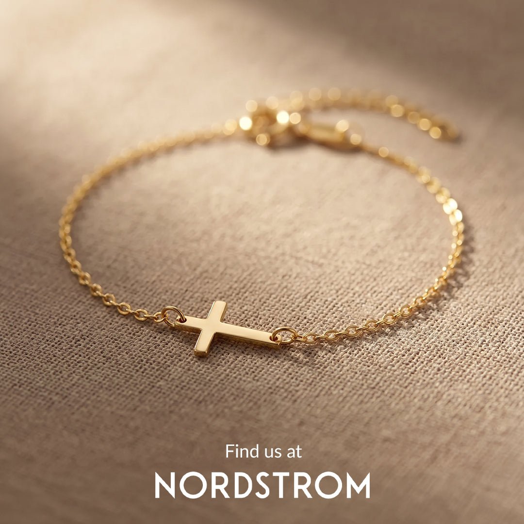 Cross Charm Bracelet – Mint & Lily