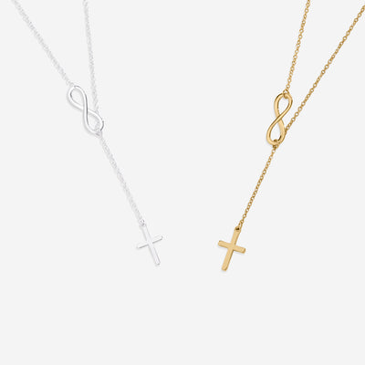 Cross and Infinity Necklace