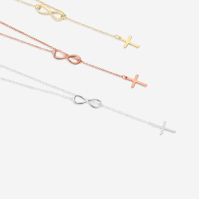 Cross and Infinity Necklace