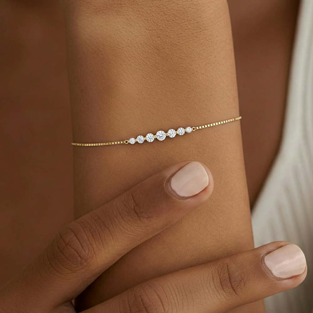 Classic Arc Bracelet - Gold / 7.5"