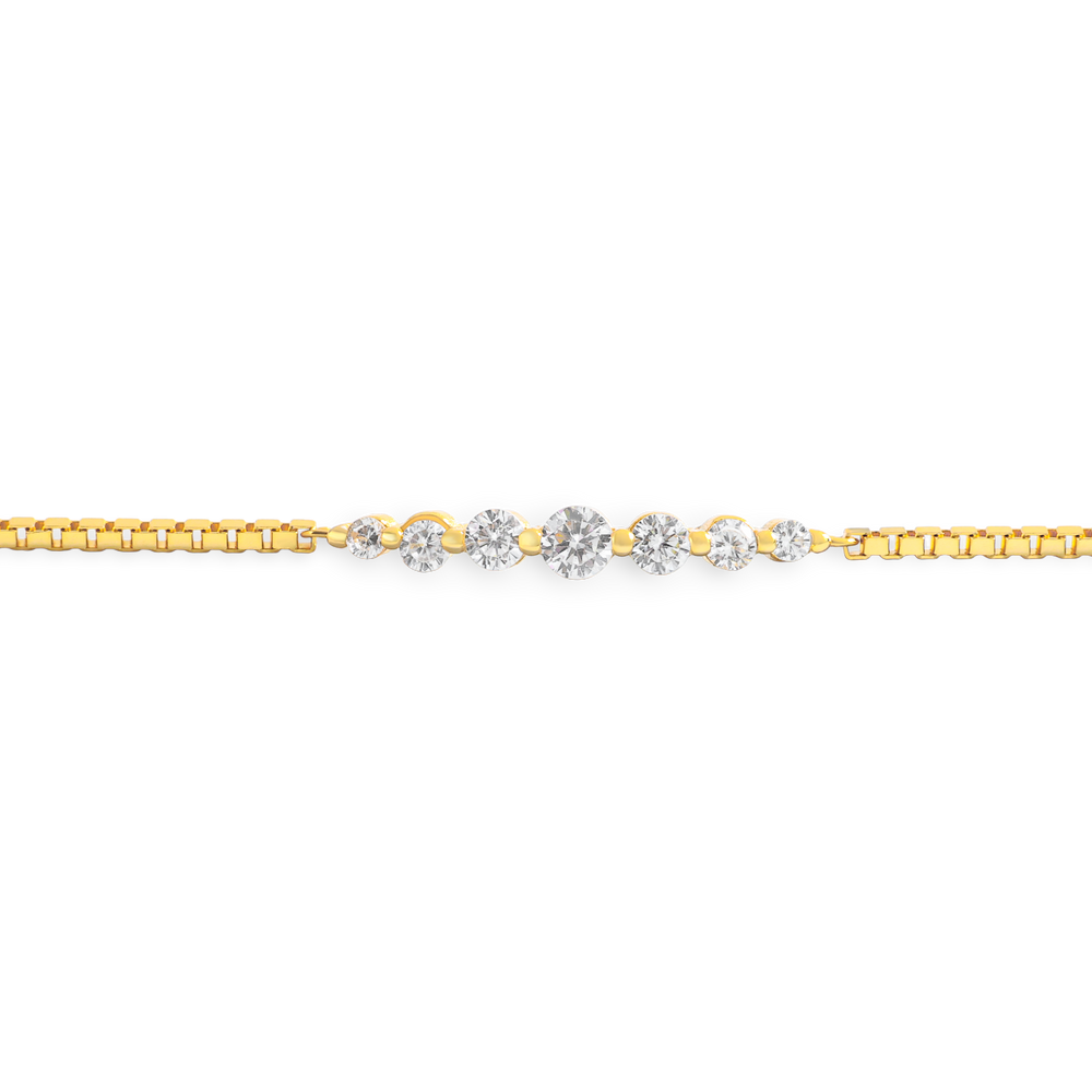 Classic Arc Bracelet - 18k Gold Plated / 7.5"