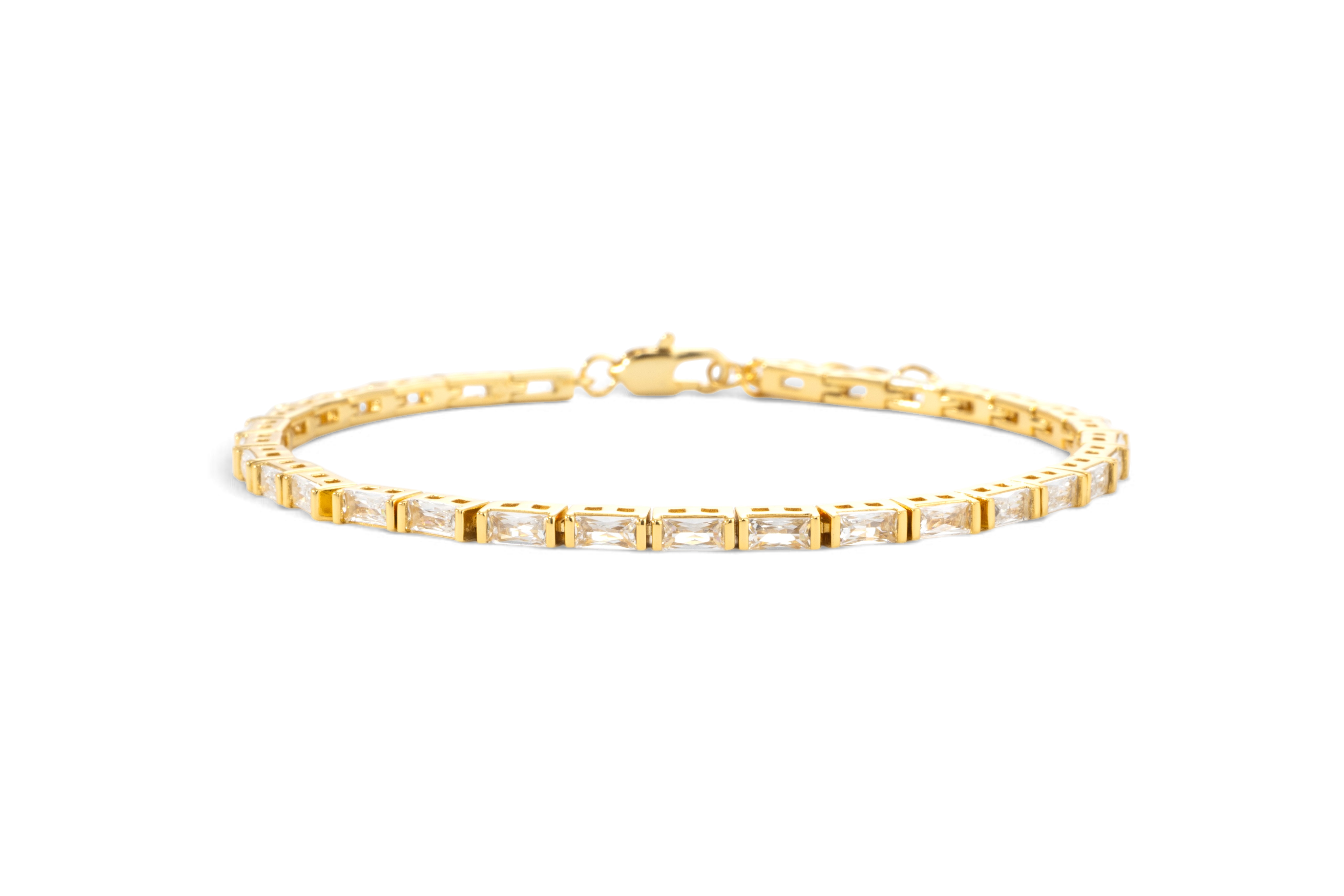 Dainty Baguette Tennis Bracelet