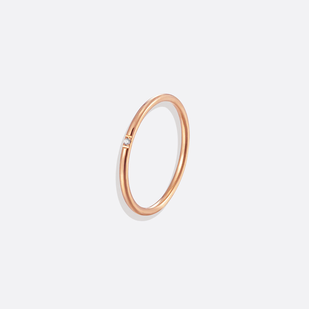Mint & Lily Dainty Braided Stacking Ring