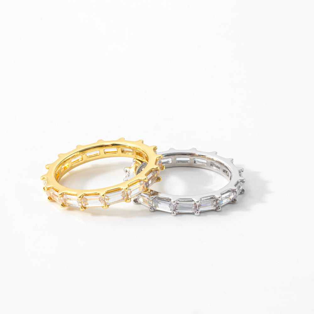 Emerald Eternity Band - Gold / 5