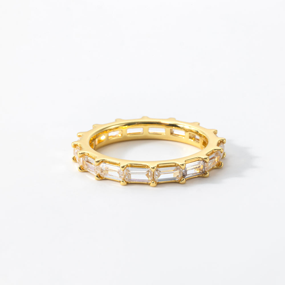 Emerald Eternity Band - Gold / 5