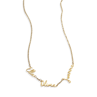 Fairy Name Necklace with Paperclip Chain