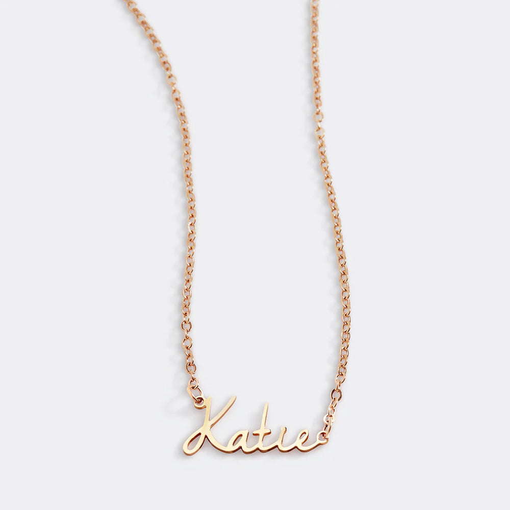 Fairy Name Necklace – Close Fit - Rose Gold / 16"