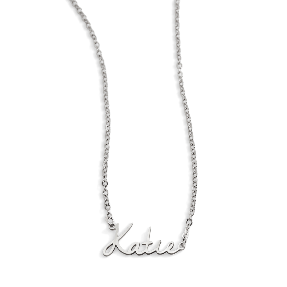 Fairy Name Necklace – Close Fit - Silver / 12"
