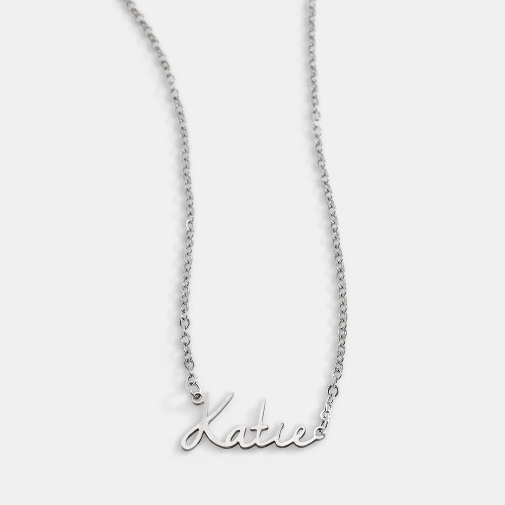 Fairy Name Necklace – Close Fit - Silver / 16"
