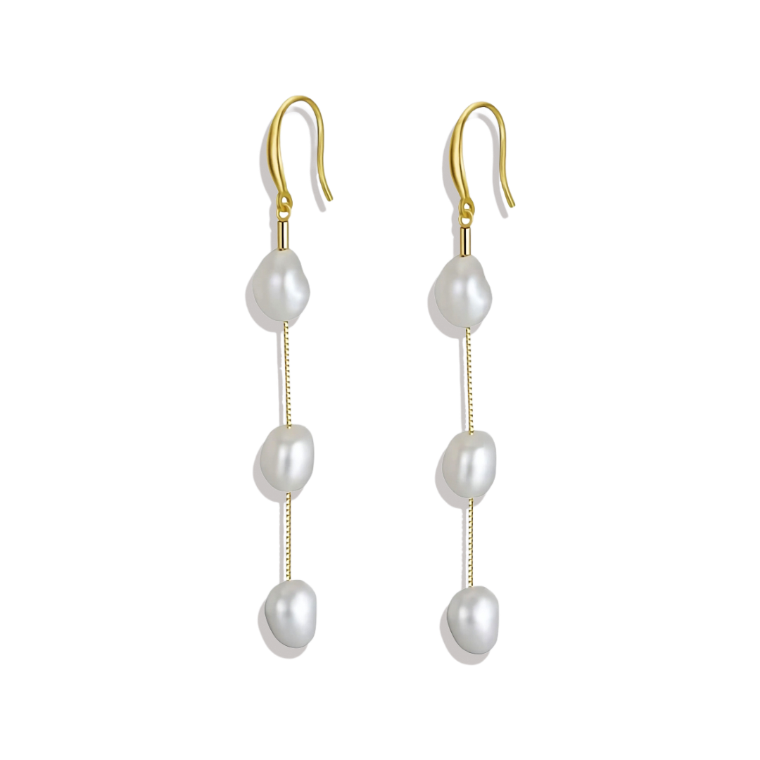 Pearl Earrings Mint Lily Pearl Earrings Mint Lily