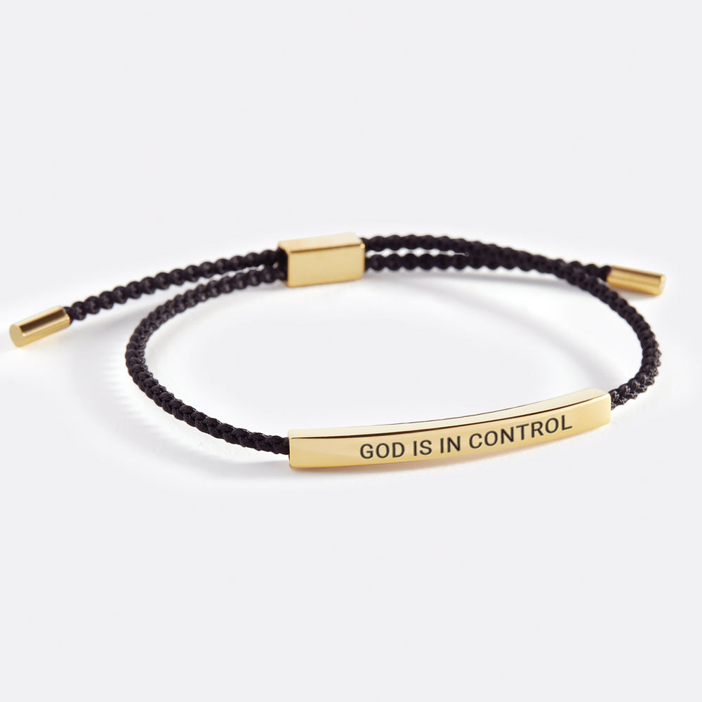 Personalized Inspire Bracelet - Print / 18k Rose Gold Plated / Midnight Black