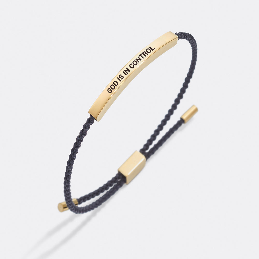 Personalized Inspire Bracelet - Print / 18k Rose Gold Plated / Lemon Yellow