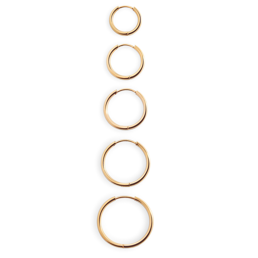 Small Hoop Earrings - Gold / 10 MM