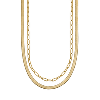 Herringbone & Rope Chain Set