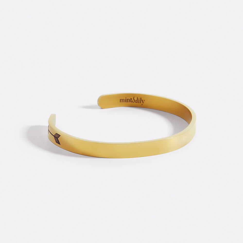 I Fucking Love You Cuff Bracelet - 18k Rose Gold Plated / Personalized