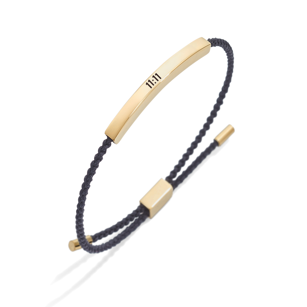 11 11 Inspire Bracelet - Silver / Midnight Black / Standard