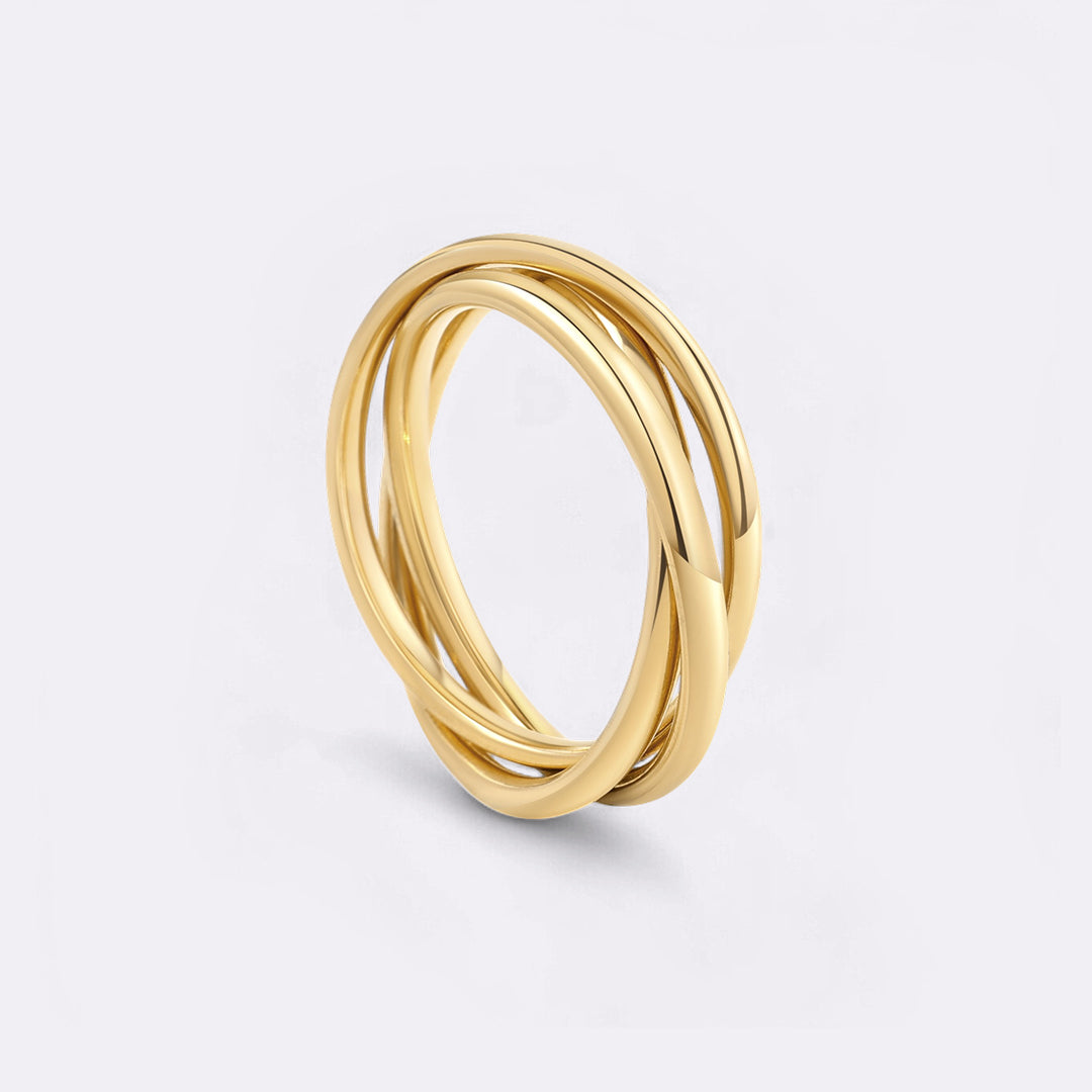 Mint & Lily Dainty Interlocking Fidget Ring