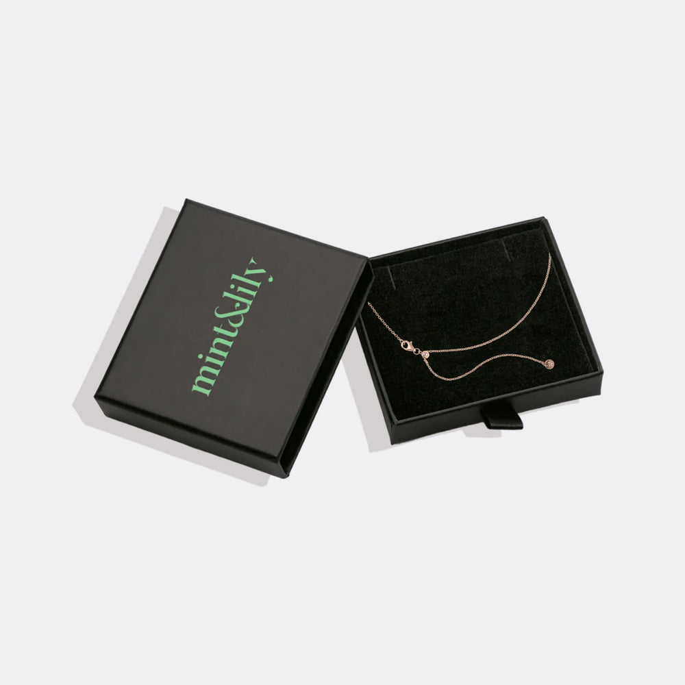 Italian Milano Sterling Silver Adjustable Chain Necklace - 18k Rose Gold over Sterling Silver
