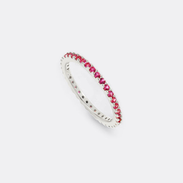 July Birthstone Eternity Stacking Ring – Mint & Lily
