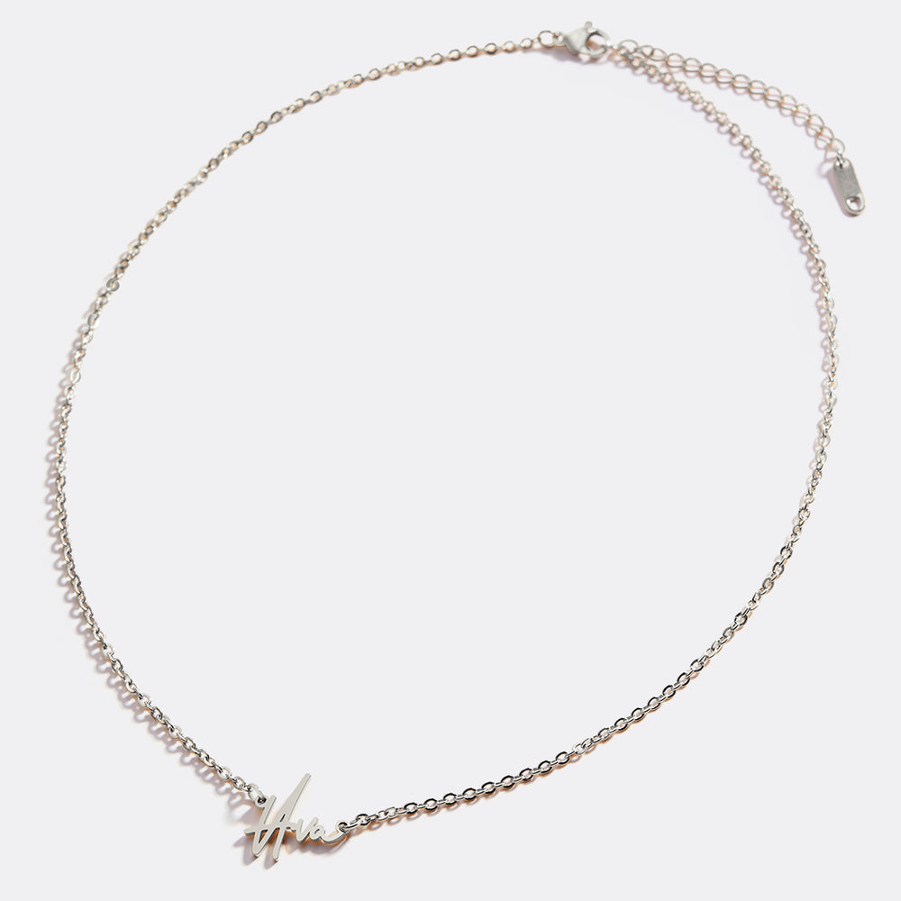 Personalized Name Necklace | Choose from 9 Styles - Silver / Monroe