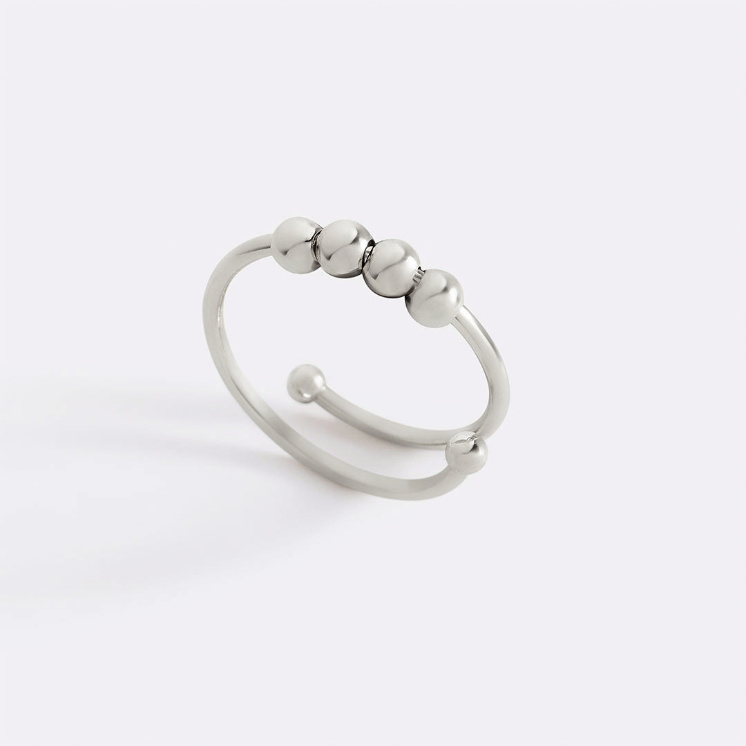 Adjustable Beaded Fidget Ring – Mint & Lily