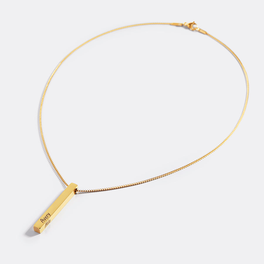 Muse Pillar Bar Necklace – Mint & Lily