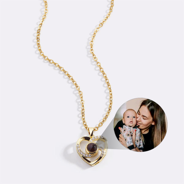 Center of My Heart Pave Photo Necklace – Mint & Lily