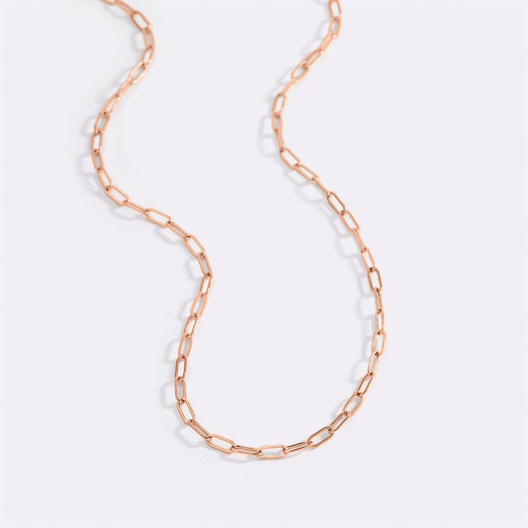 Thin Paperclip Necklace – Mint & Lily