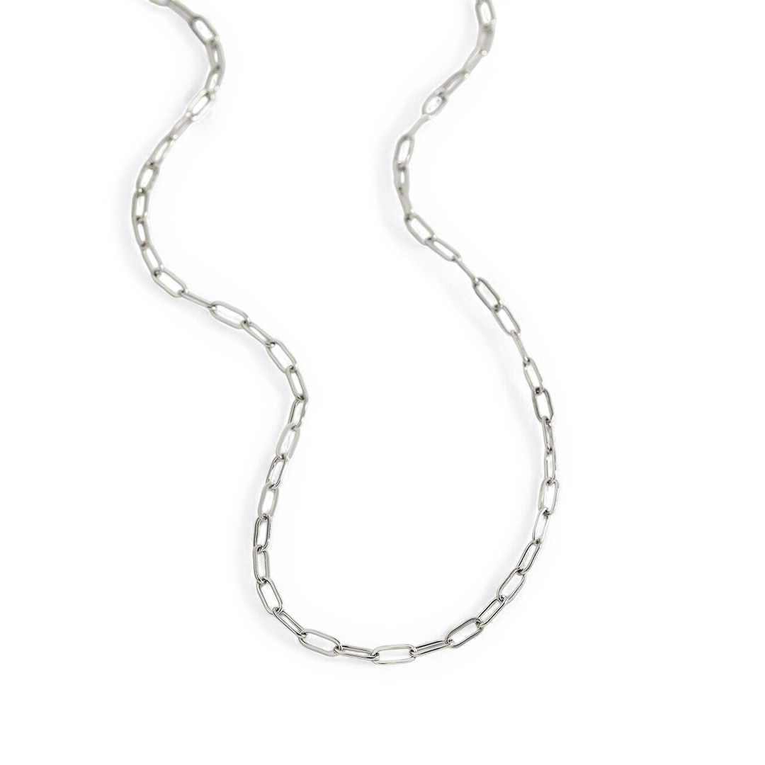 Thin Paperclip Necklace – Mint & Lily