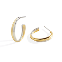 Mixed Metal Crossover Ring