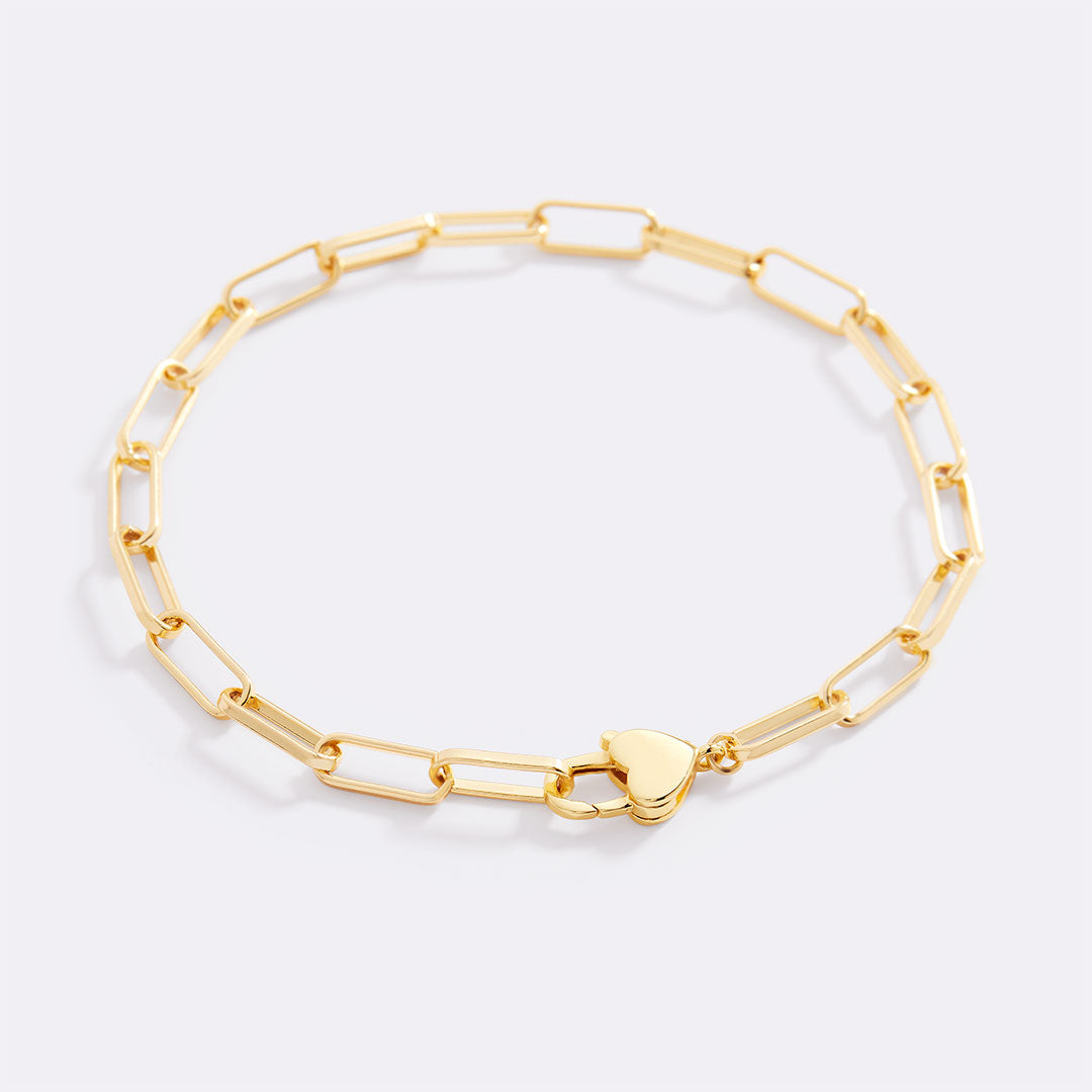 Heart Padlock Bracelet – Mint & Lily