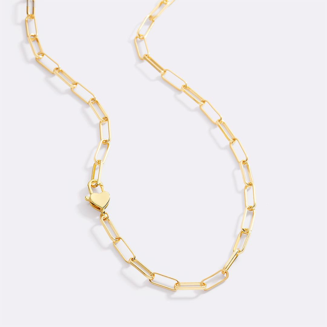 Heart Padlock Necklace – Mint & Lily