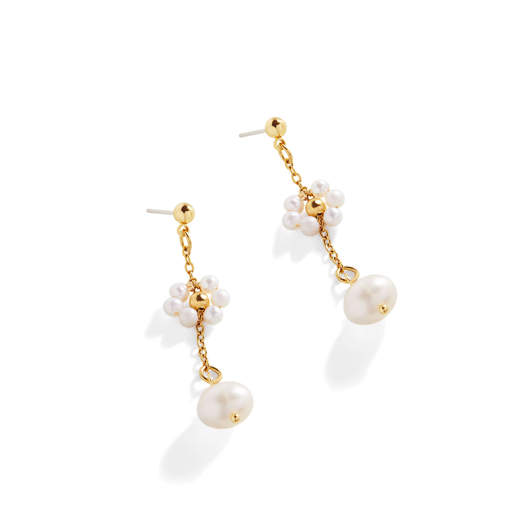 Marguerite Pearl Earrings - Default Title