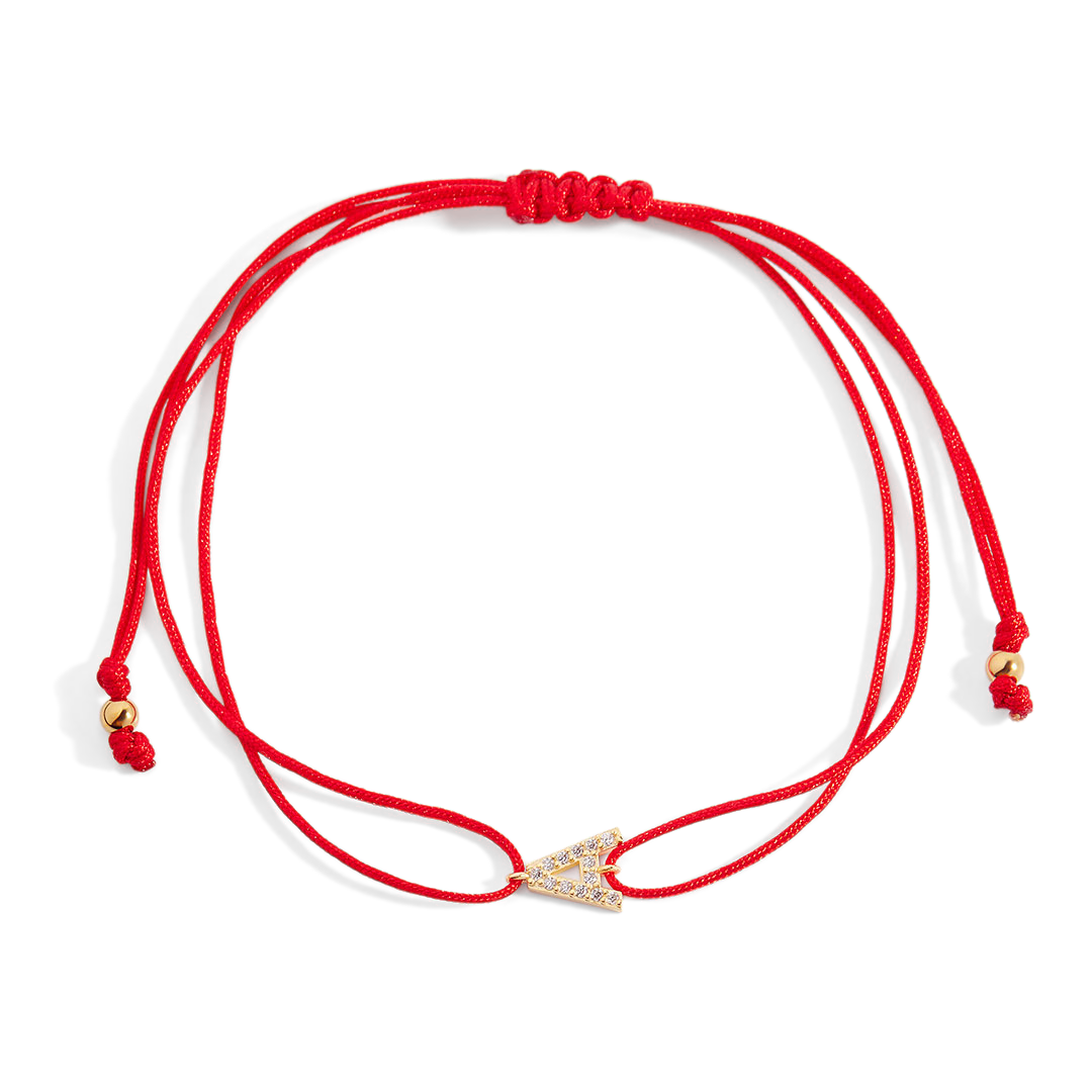 Initial String Adjustable Bracelet