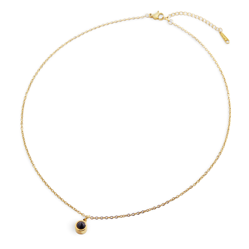 The Classic Photo Necklace - Gold