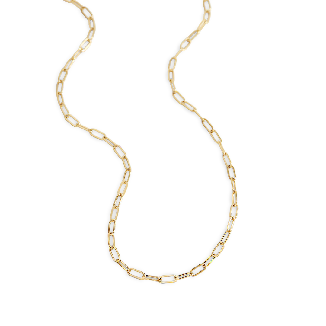 Thin Paperclip Necklace