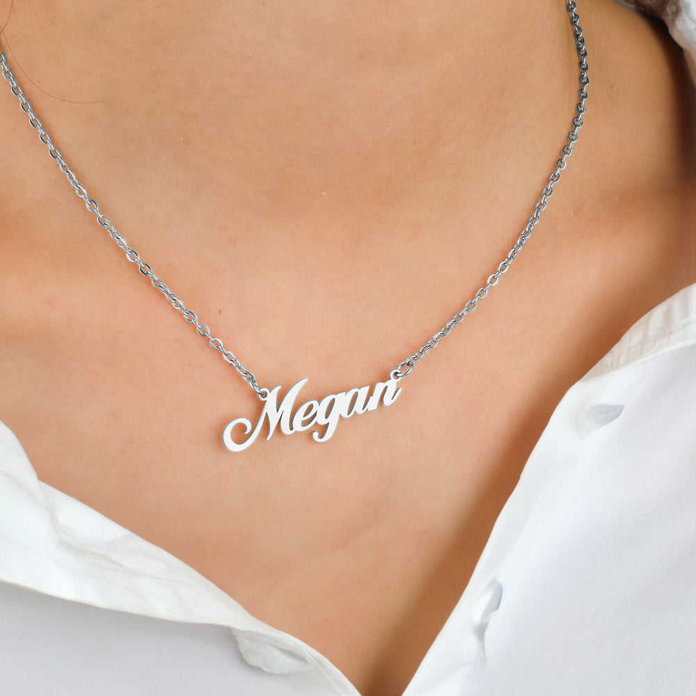 Personalized Name Necklace | Choose from 9 Styles - Silver / Aria
