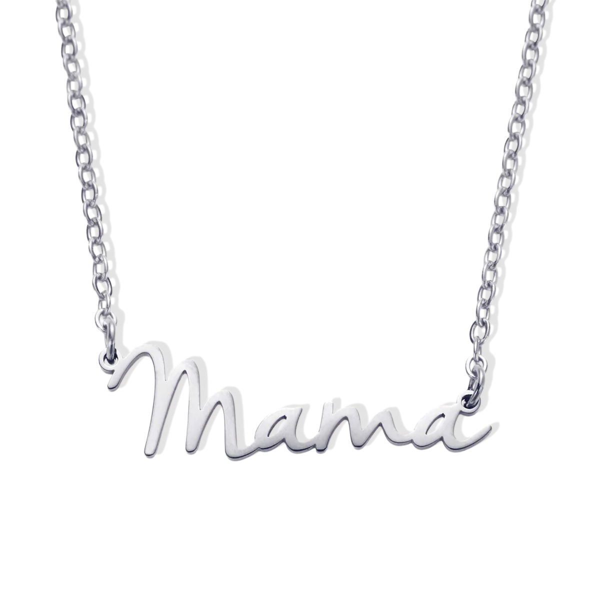 Mama Script Necklace