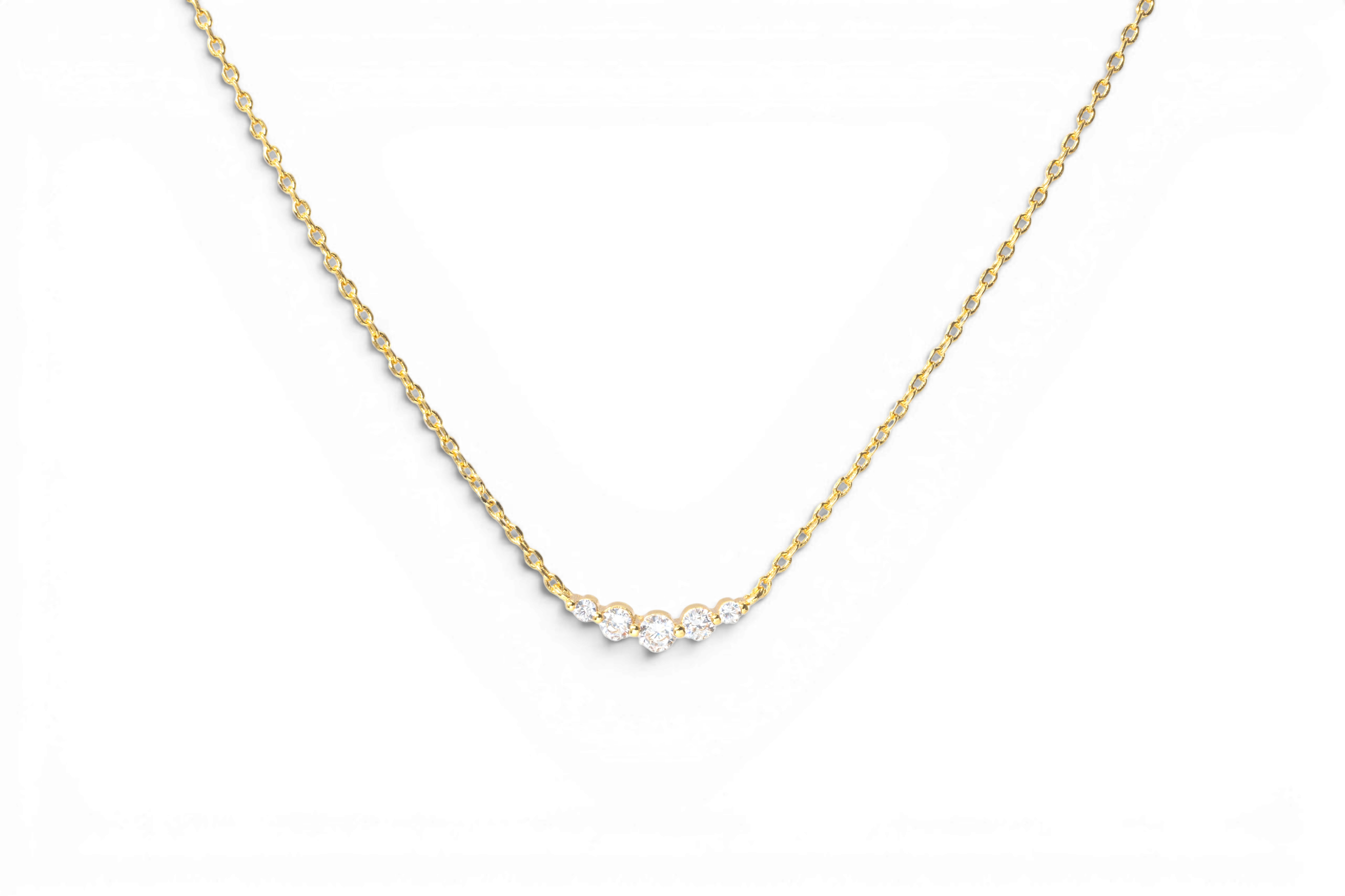 Mini Arc Diamond Necklace