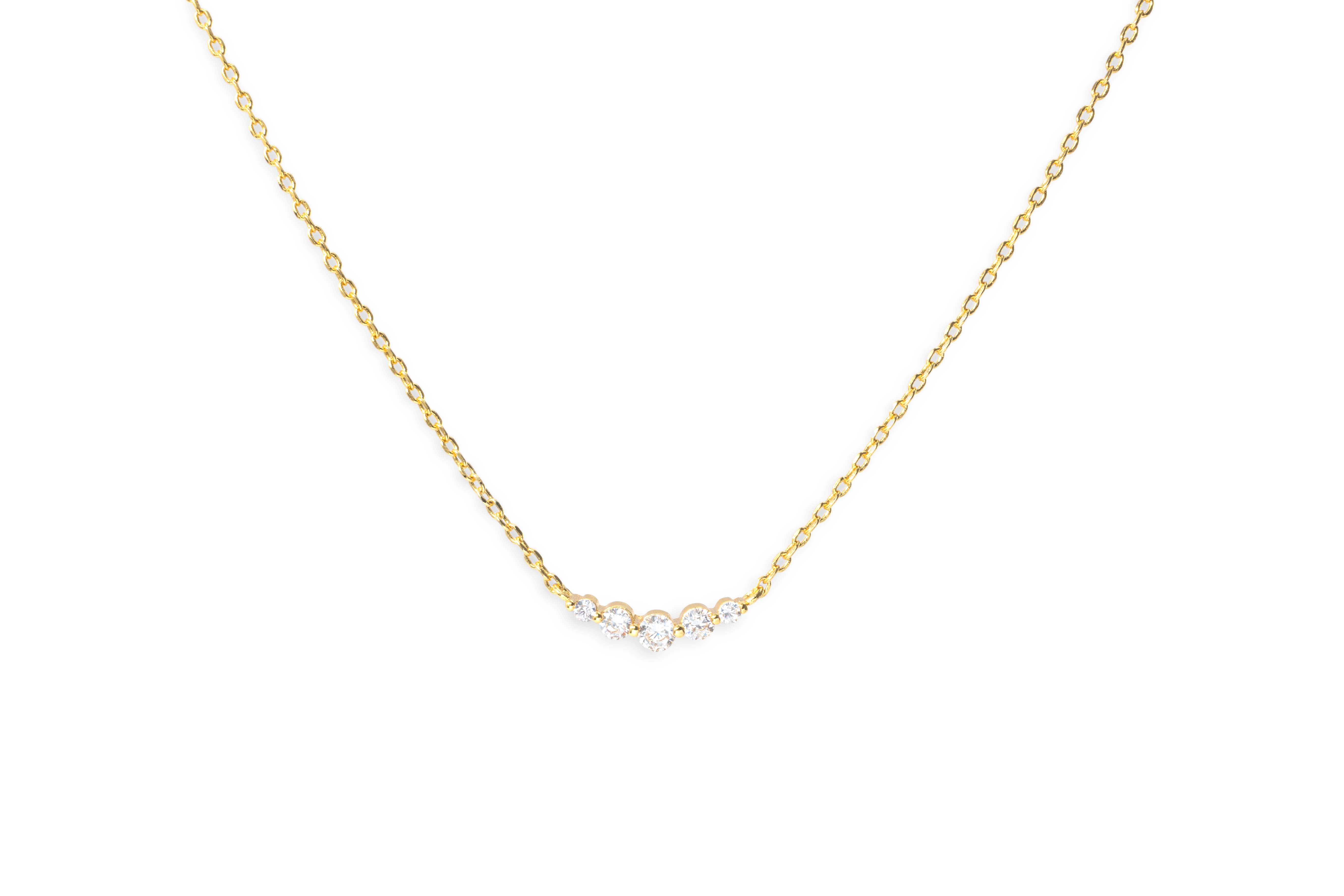 Mini Arc Diamond Necklace