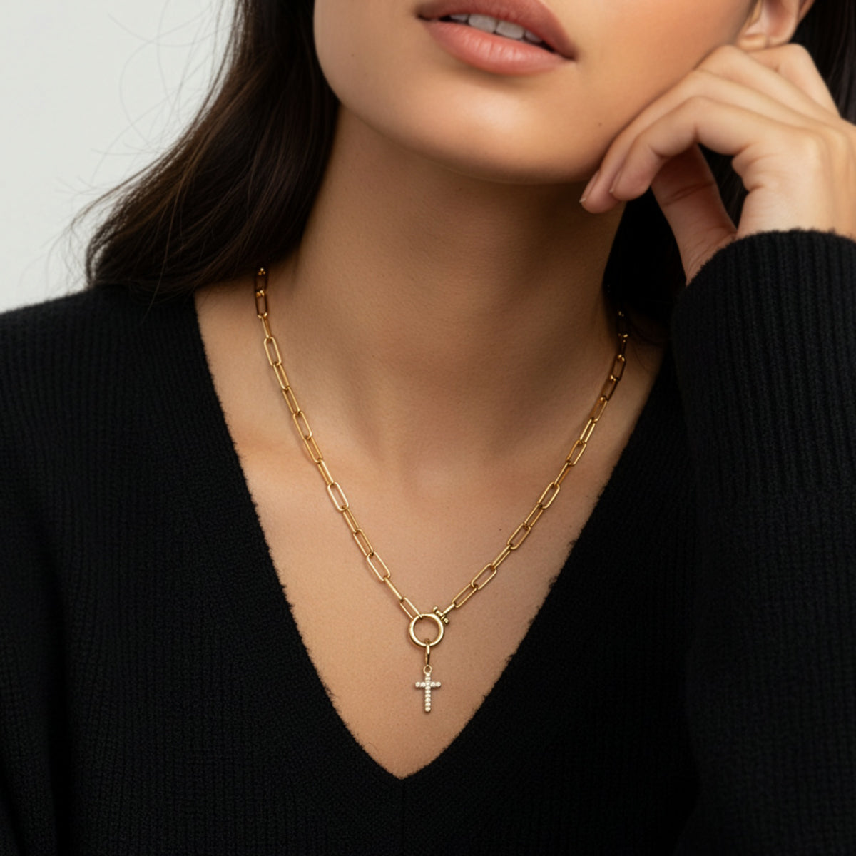Mint_Paperclip_Necklace_with_C