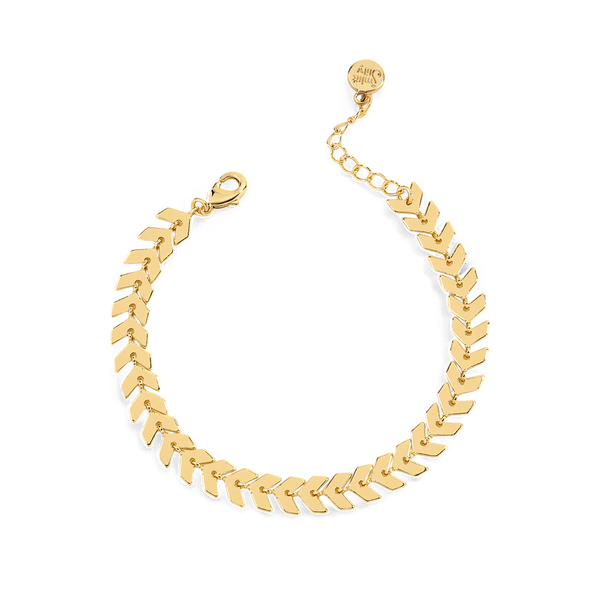 Leaf Chain Bracelet – Mint & Lily