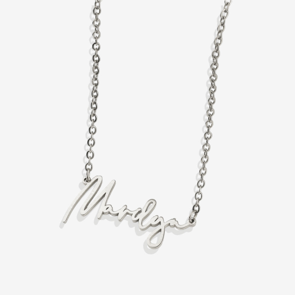 Personalized Name Necklace | Choose from 9 Styles - Silver / Monroe