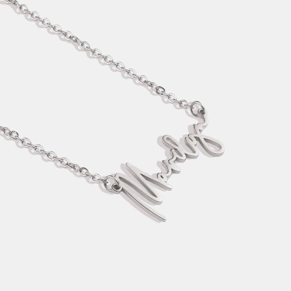 Personalized Name Necklace | Choose from 9 Styles - Silver / Monroe