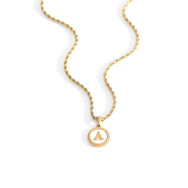 MotherofPearlDiscLetterNecklac