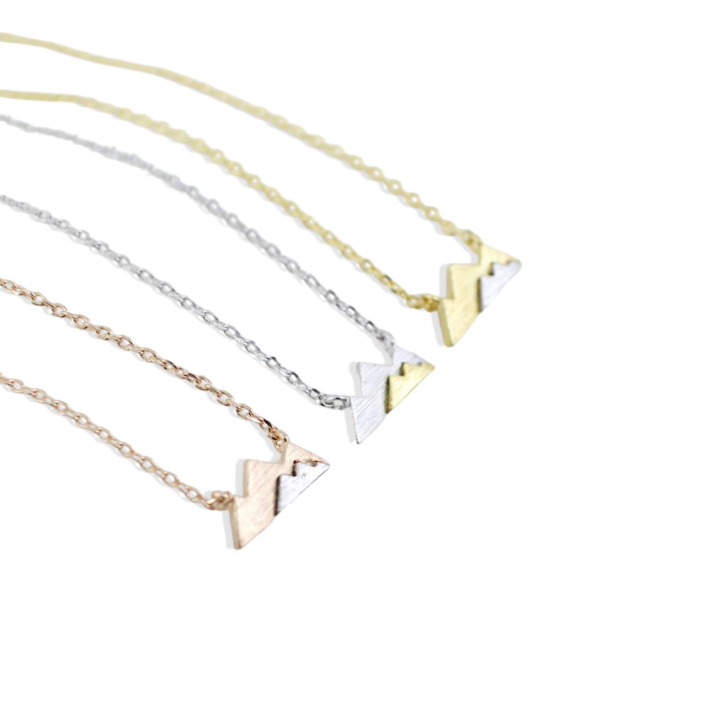 Bergkette Halskette - Gold