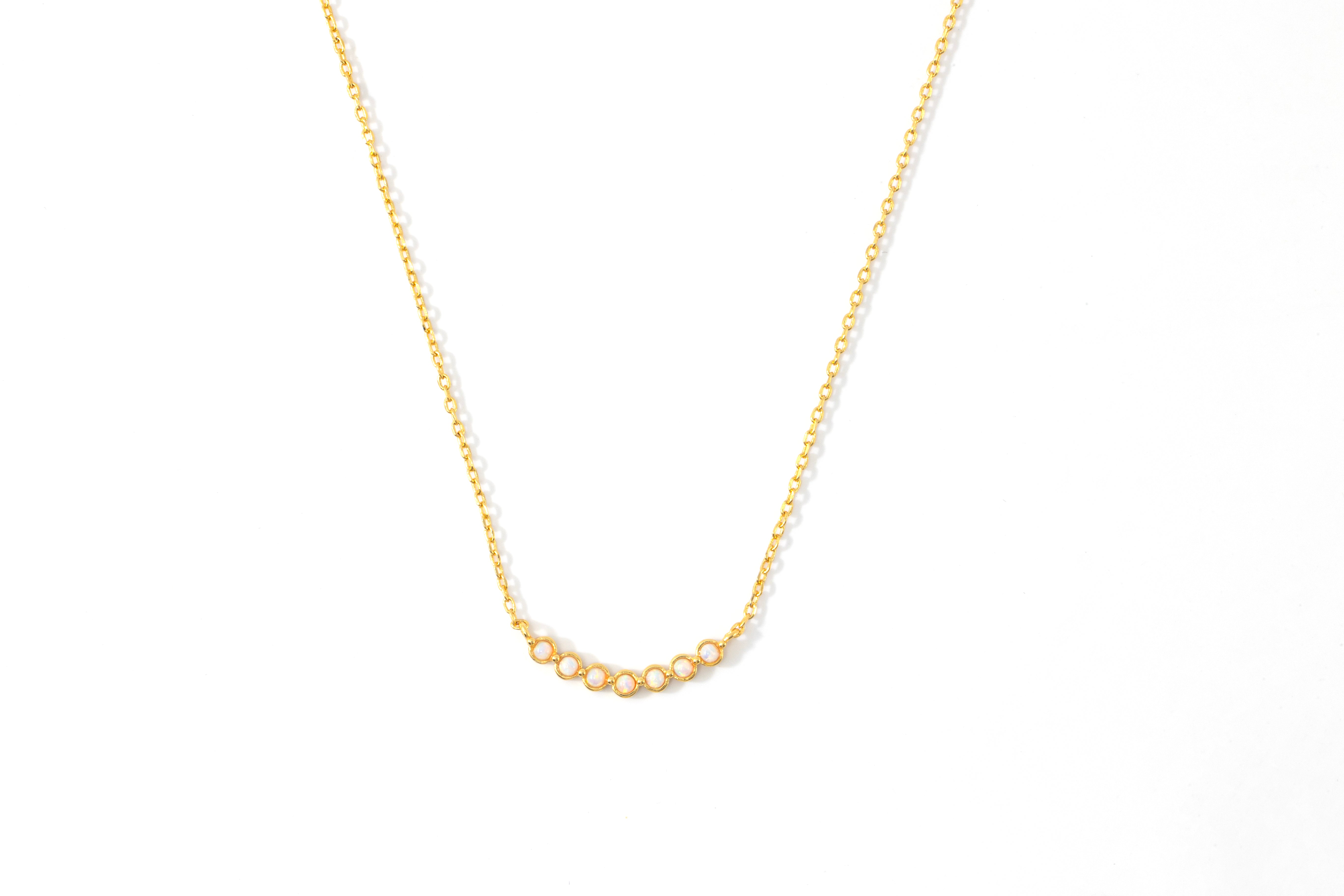 Opal Arc Necklace – Mint & Lily
