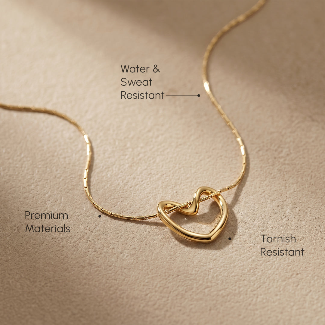 Open Heart Necklace – Mint & Lily