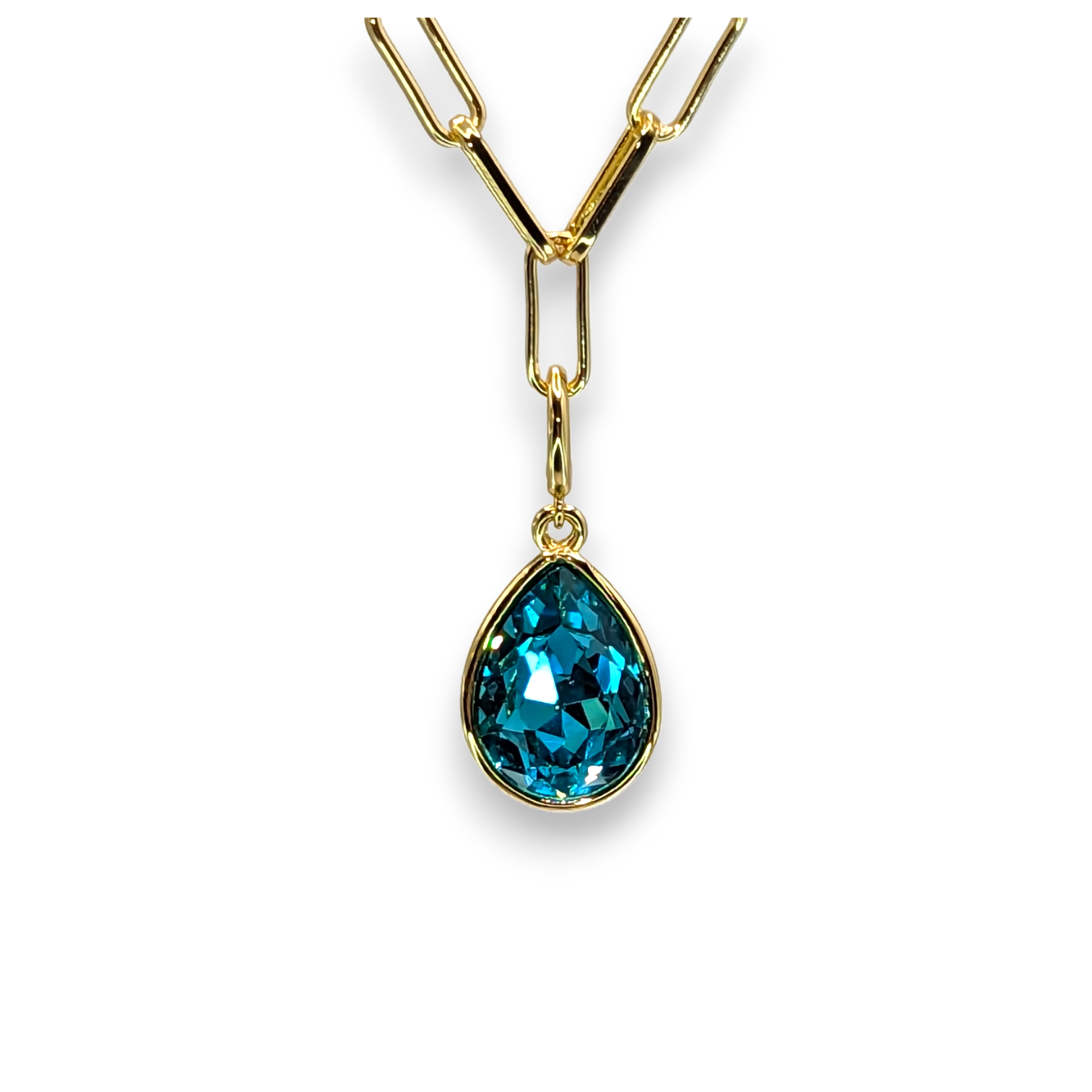 Teardrop Birthstone Paradiso Charm – Mint & Lily