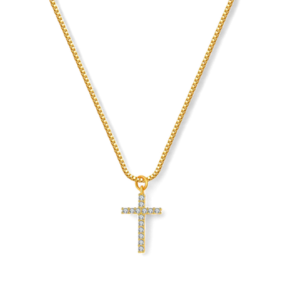 Pave Cross Necklace